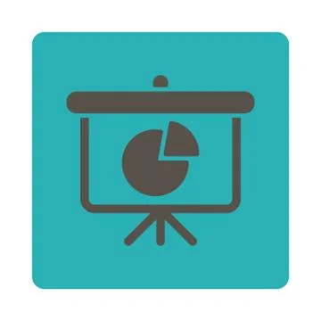 Pie Chart Demonstration Icon Stock Illustration