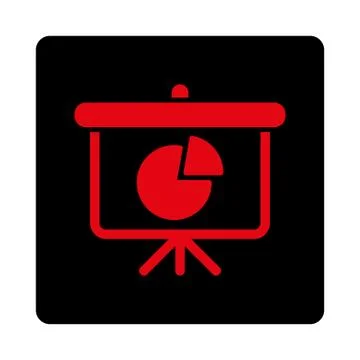 Pie Chart Demonstration Icon 스톡 일러스트