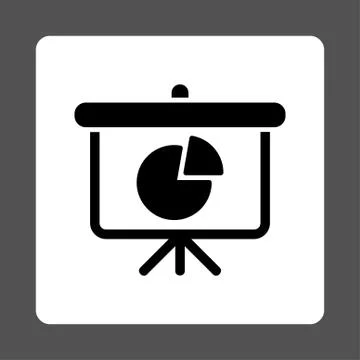 Pie Chart Demonstration Icon Stock Illustration