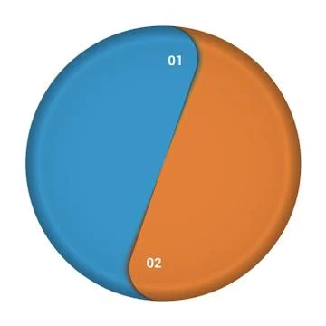Pie chart diagram data  Stock Illustration