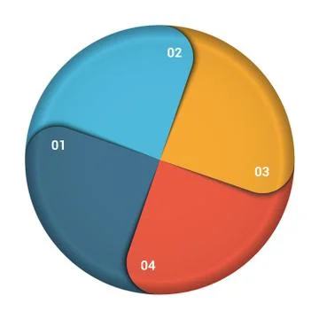Pie chart diagram data  Stock Illustration