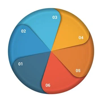 Pie chart diagram data  Stock Illustration