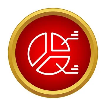 Pie chart diagram icon for data analysis イラスト素材