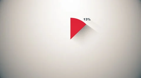 Pie chart, diagram for presentation.  Stock Footage 66016833