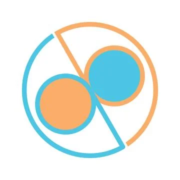 Pie chart flat icon isolated on white background for your web and mobile イラスト素材