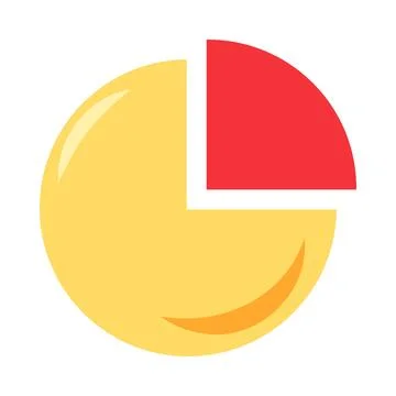 Pie chart flat illustration representing business analytics イラスト素材