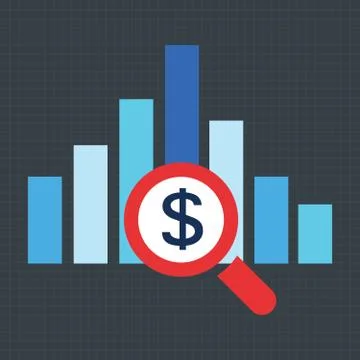 Pie Chart Flat Sign Design Concept Stock Illustration