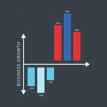 Pie Chart Flat Sign Design Concept Stock Illustration