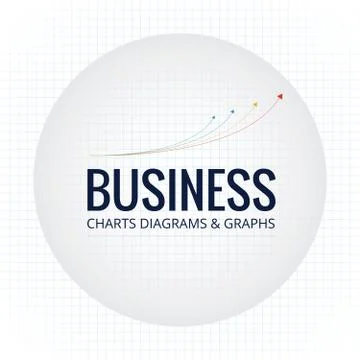 Pie Chart Flat Sign Design Concept Stock Illustration