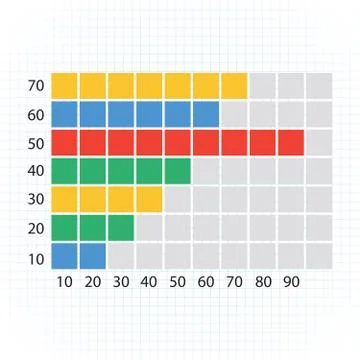 Pie Chart Flat Sign Design Concept Stock Illustration
