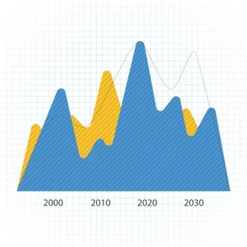 Pie Chart Flat Sign Design Concept Stock Illustration