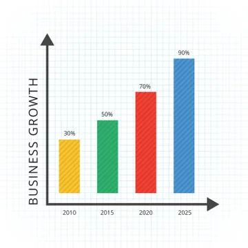 Pie Chart Flat Sign Design Concept Illustrazione stock