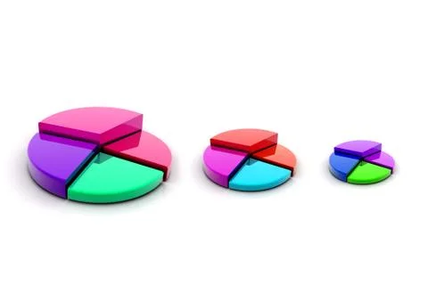 Pie chart graph Illustrazione stock