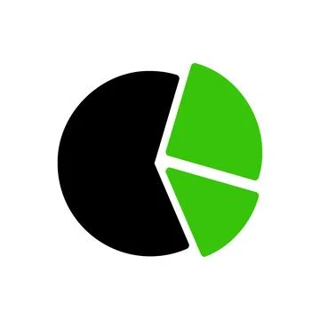 Pie chart graphic design. Concept of data visualization, analysis, and comp.. 스톡 일러스트