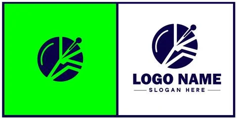 Pie chart icon Circle graph Sector chart Pie graph flat logo sign symbol ed.. Illustrazione stock