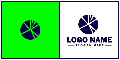Pie chart icon Circle graph Sector chart Pie graph flat logo sign symbol ed.. Illustrazione stock