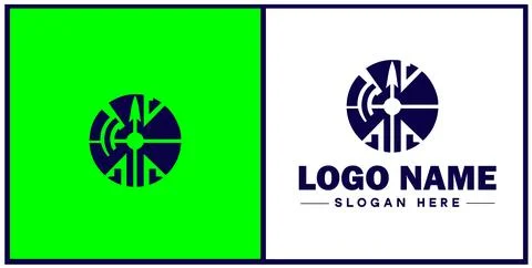 Pie chart icon Circle graph Sector chart Pie graph flat logo sign symbol ed.. Illustrazione stock