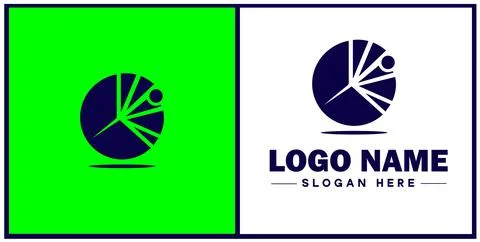 Pie chart icon Circle graph Sector chart Pie graph flat logo sign symbol ed.. Illustrazione stock