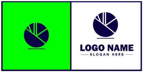 Pie chart icon Circle graph Sector chart Pie graph flat logo sign symbol ed.. Stock Illustration