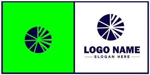 Pie chart icon Circle graph Sector chart Pie graph flat logo sign symbol ed.. 스톡 일러스트