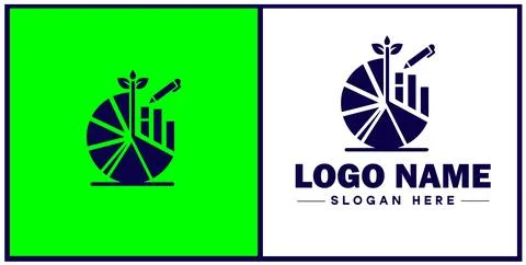 Pie chart icon Circle graph Sector chart Pie graph flat logo sign symbol ed.. 스톡 일러스트