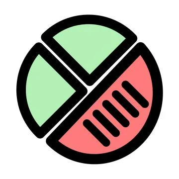 Pie Chart Icon- Data Visualization- Business Report Statistics イラスト素材