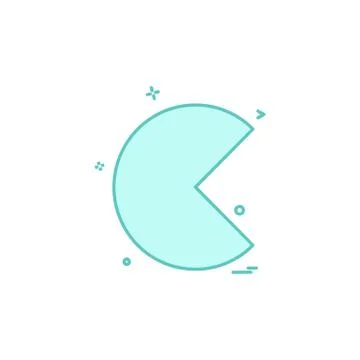 Pie chart icon design vector Stock Illustration