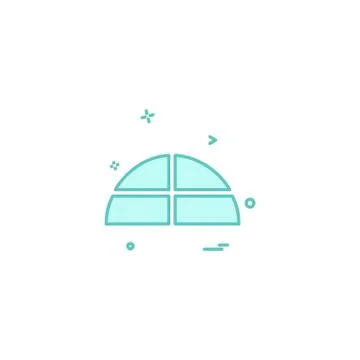 Pie chart icon design vector Stock Illustration