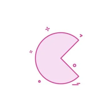 Pie chart icon design vector Stock Illustration