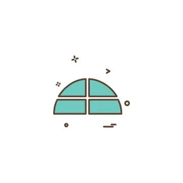 Pie chart icon design vector Stock Illustration