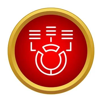 Pie chart icon illustrating data analysis process 스톡 일러스트