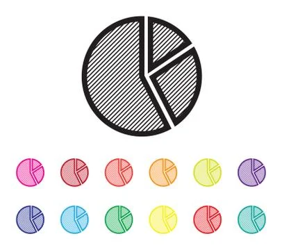 Pie chart icon Stock Illustration