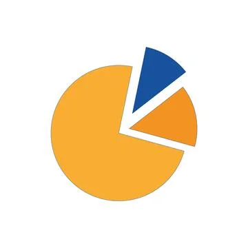 Pie chart icon Ilustração Stock