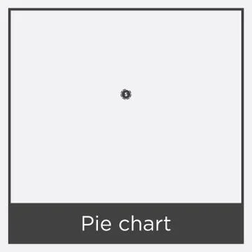 Pie chart icon isolated on white background Stock Illustration