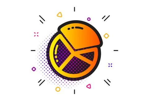 Pie chart icon. Presentation graph sign. Vector 스톡 일러스트