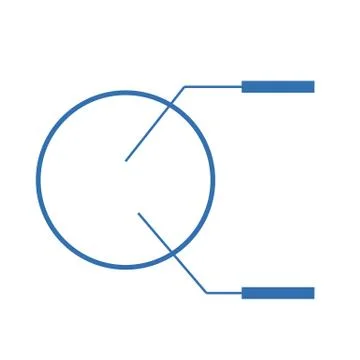 Pie Chart Icon in trendy flat style isolated on white background. Graph symbol Stock Illustration