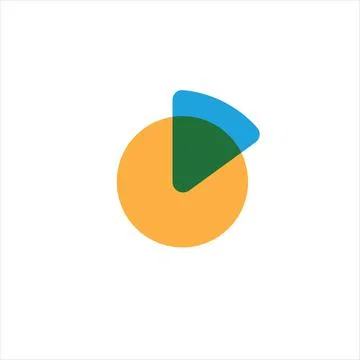 Pie Chart Icon in trendy flat style. Graph symbol for your web site design, l Stock Illustration