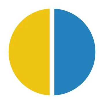 Pie chart icon vector diagram for data and information in a flat color Illustrazione stock