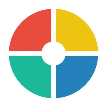 Pie chart icon vector graph diagram symbol for big data analytics reports 스톡 일러스트