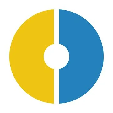 Pie chart icon vector graph diagram symbol for big data analytics reports Stockillustratie