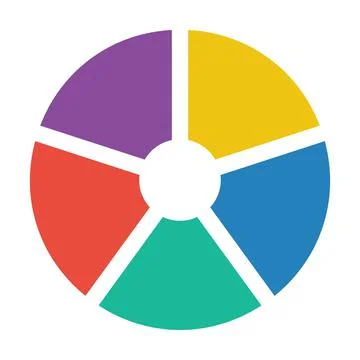 Pie chart icon vector graph diagram symbol for big data analytics reports 스톡 일러스트