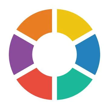 Pie chart icon vector graph diagram symbol for big data analytics reports Stock Illustration