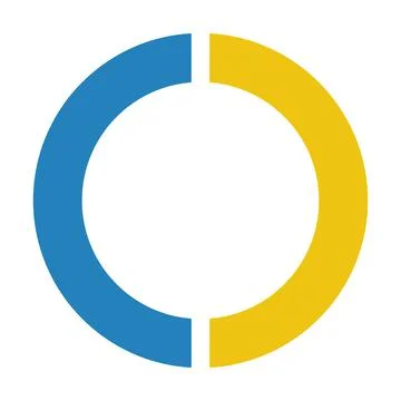 Pie chart icon vector graph diagram symbol for big data analytics reports Stockillustratie