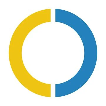 Pie chart icon vector graph diagram symbol for big data analytics reports Stock Illustration