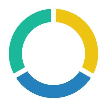 Pie chart icon vector graph diagram symbol for big data analytics reports 스톡 일러스트