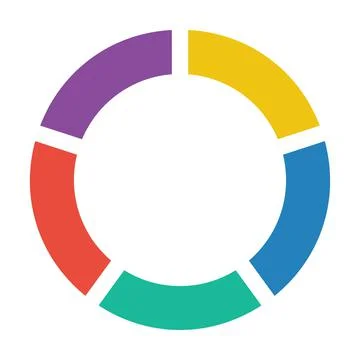 Pie chart icon vector graph diagram symbol for big data analytics reports Stock Illustration