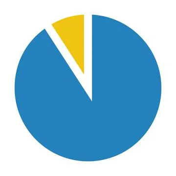 Pie chart icon vector graph diagram symbol for big data analytics reports and 스톡 일러스트