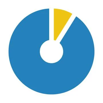 Pie chart icon vector graph diagram symbol for big data analytics reports 스톡 일러스트