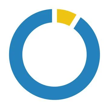 Pie chart icon vector graph diagram symbol for big data analytics reports 스톡 일러스트