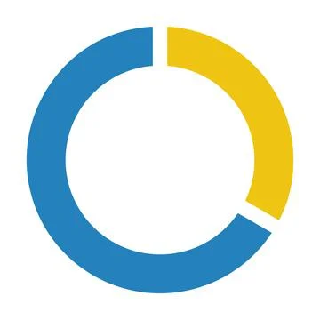 Pie chart icon vector graph diagram symbol for big data analytics reports 스톡 일러스트